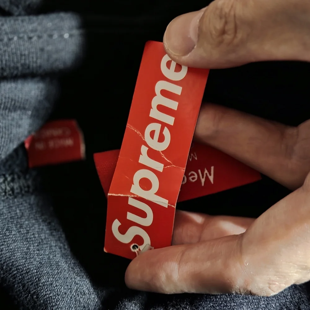 Supreme Classic Ad Hooded Sweatshirt Men's Black Medium NWT - Picture 5 of 7